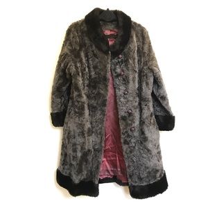 Faux fur coat